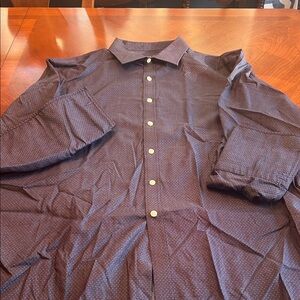 Michael Kors Navy Polka Dot Button-Down Shirt